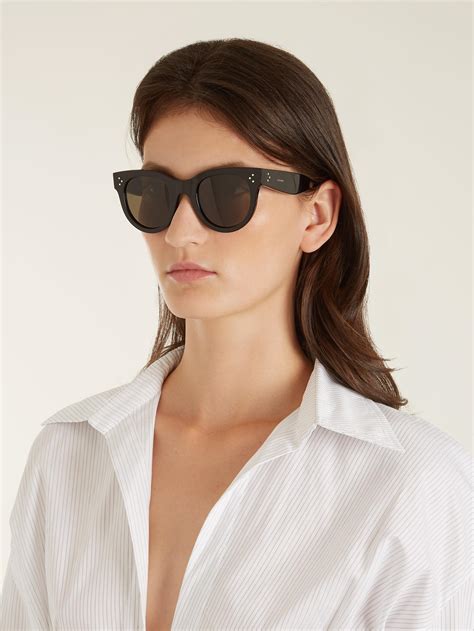 celine baby audrey black sunglasses|Celine 60mm flat top sunglasses.